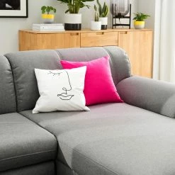 Loftscape Canapé panoramique Lefroy I - Tissage à plat - Gris - Méridienne courte à droite / longue à gauche (vue de face) - Sans fonction -loftscape Boutique 1000186908 210323 15292502588 MOOD DETAILS P000000001000186908 mood