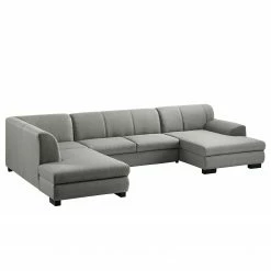 Loftscape Canapé panoramique Lefroy I - Tissage à plat - Gris - Méridienne courte à droite / longue à gauche (vue de face) - Sans fonction -loftscape Boutique 1000186908 210323 15292702594 DETAILS P000000001000186908