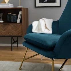 Jack & Alice Fauteuil Miena - Velours - Bleu marine 18 Jack & Alice Fauteuil Miena - Velours - Bleu marine -loftscape Boutique 1000186972 210831 12185000017 MOOD DETAILS P000000001000186972 mood
