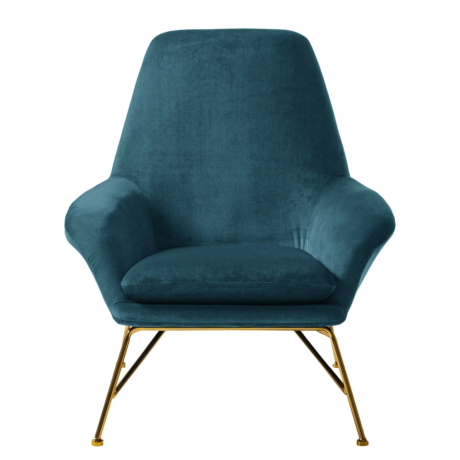 Jack & Alice Fauteuil Miena - Velours - Bleu marine 9 Jack & Alice Fauteuil Miena - Velours - Bleu marine – Image 7