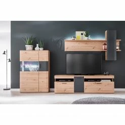 Naturoo Meuble TV Callington II - Imitation planches de chêne / Anthracite -loftscape Boutique 1000187539 190920 09480000003 MOOD DETAILS P000000001000187539 mood
