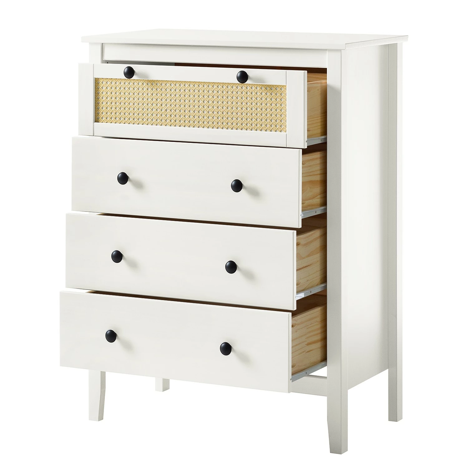 Maison Belfort Commode Belleria II - Pin massif - Blanc 5 Maison Belfort Commode Belleria II - Pin massif - Blanc – Image 3