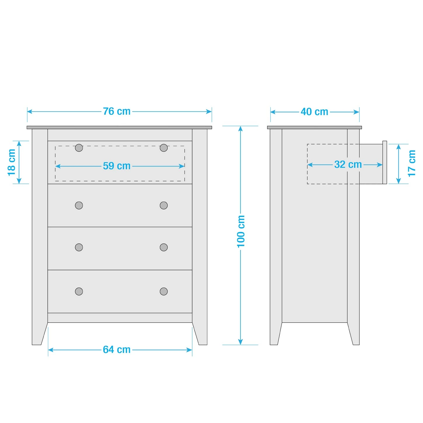Maison Belfort Commode Belleria II - Pin massif - Blanc 15 Maison Belfort Commode Belleria II - Pin massif - Blanc – Image 13