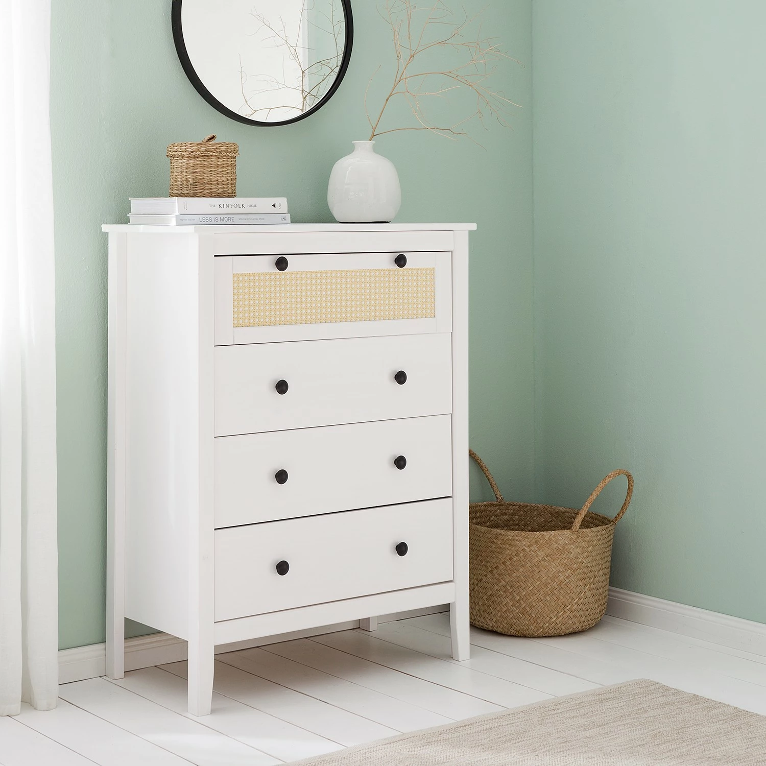 Maison Belfort Commode Belleria II - Pin massif - Blanc 4 Maison Belfort Commode Belleria II - Pin massif - Blanc – Image 2