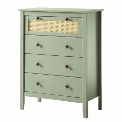 Maison Belfort Commode Belleria II - Pin massif - Vert olive clair