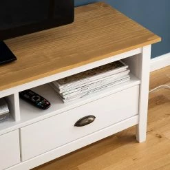 Maison Belfort Meuble TV Rivery - Pin massif - Blanc 22 Maison Belfort Meuble TV Rivery - Pin massif - Blanc -loftscape Boutique 1000187577 201111 14522700017 DETAILS P000000001000187577