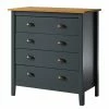 Maison Belfort Commode Rivery II - Pin massif - Anthracite