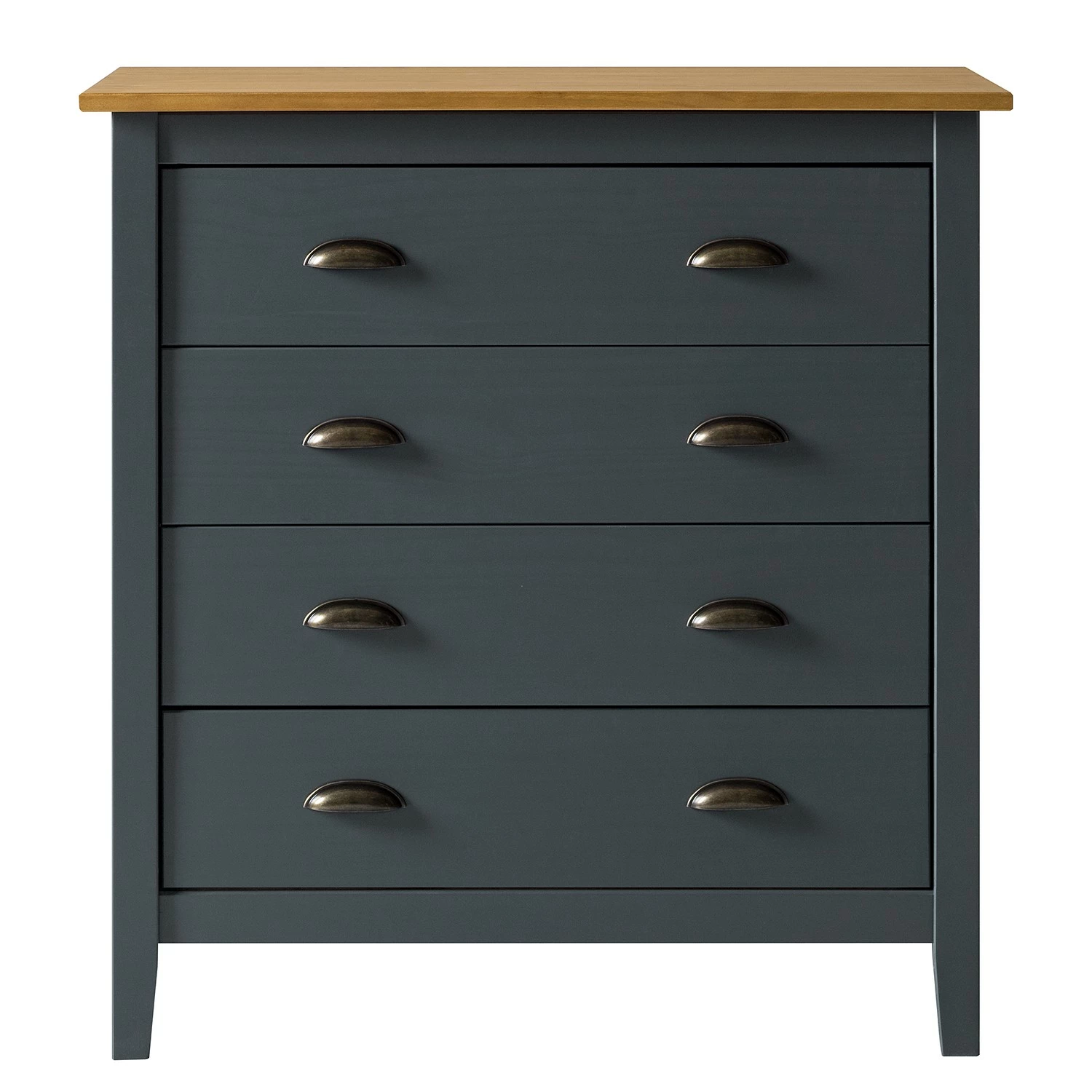 Maison Belfort Commode Rivery II - Pin massif - Anthracite 7 Maison Belfort Commode Rivery II - Pin massif - Anthracite – Image 5
