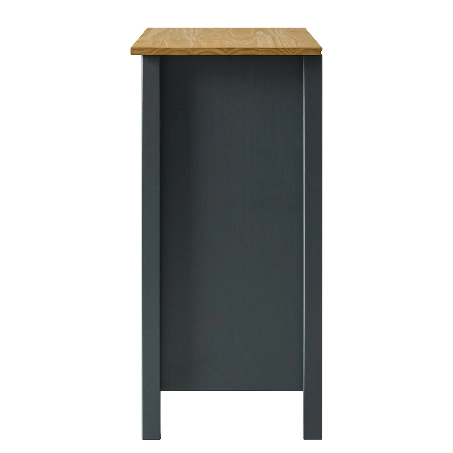 Maison Belfort Commode Rivery II - Pin massif - Anthracite 8 Maison Belfort Commode Rivery II - Pin massif - Anthracite – Image 6