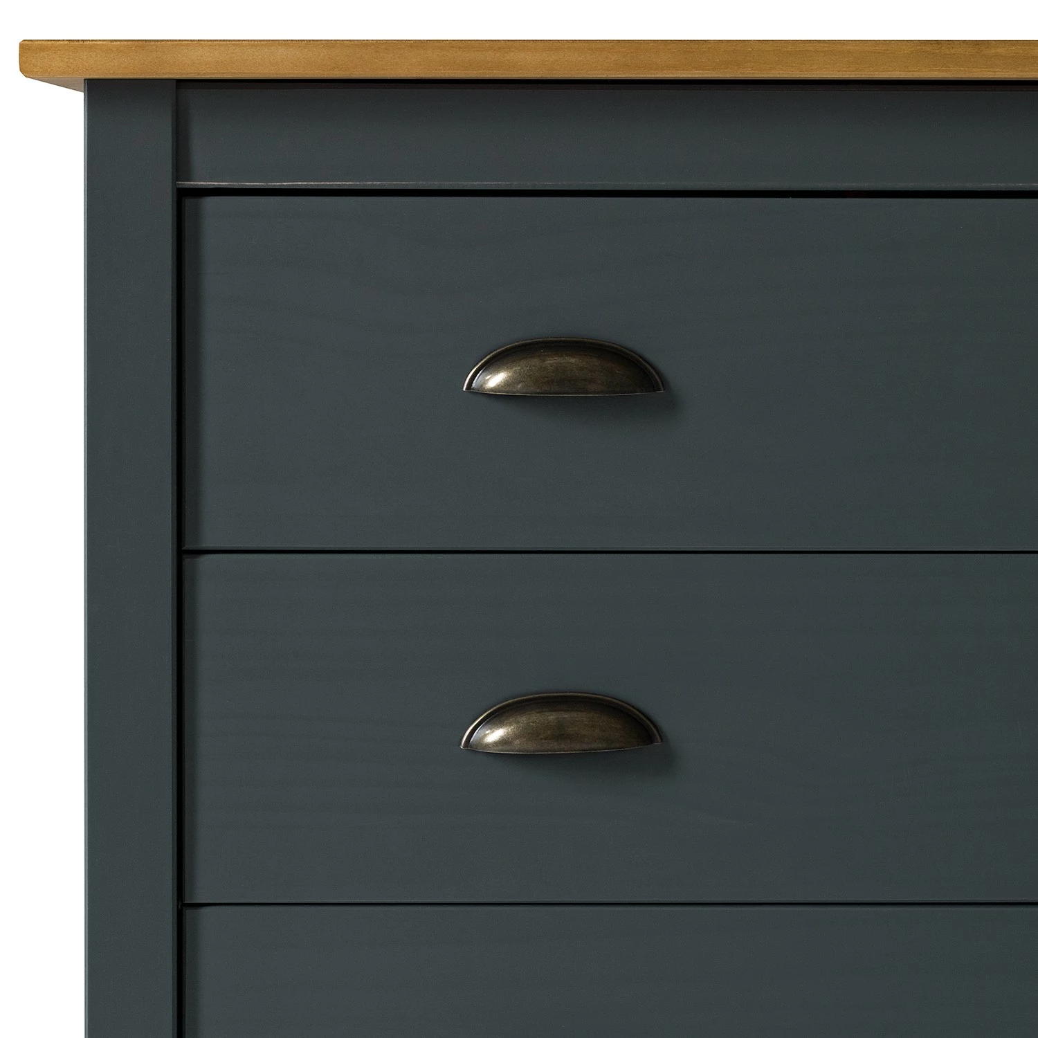 Maison Belfort Commode Rivery II - Pin massif - Anthracite 11 Maison Belfort Commode Rivery II - Pin massif - Anthracite – Image 9