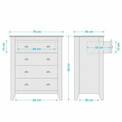 Maison Belfort Commode Rivery II - Pin massif - Anthracite 27 Maison Belfort Commode Rivery II - Pin massif - Anthracite -loftscape Boutique 1000187578 200214 06021600008 SKETCH DETAILS P000000001000187578 sketch