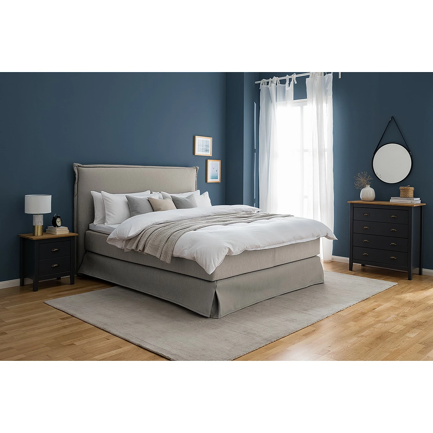 Maison Belfort Commode Rivery II - Pin massif - Anthracite 5 Maison Belfort Commode Rivery II - Pin massif - Anthracite – Image 3