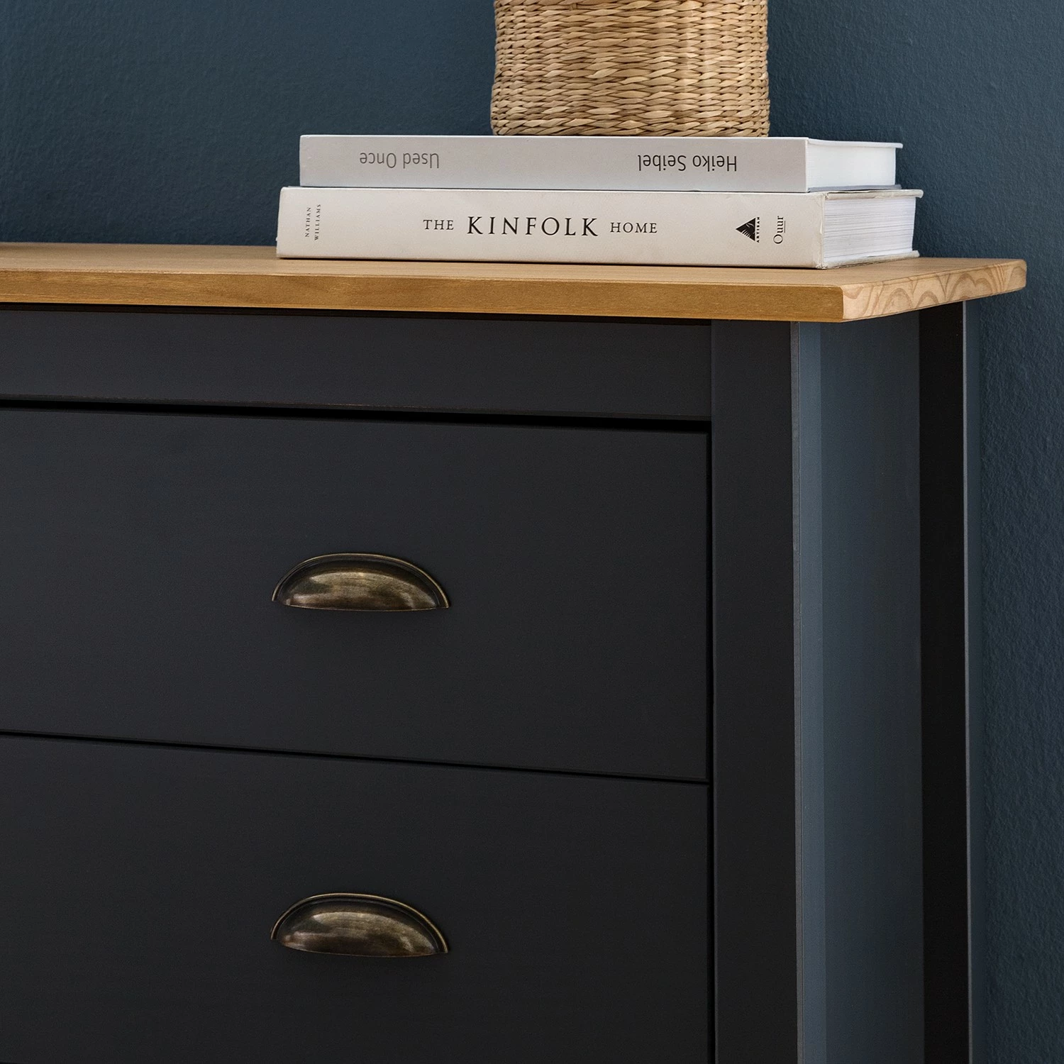 Maison Belfort Commode Rivery II - Pin massif - Anthracite 12 Maison Belfort Commode Rivery II - Pin massif - Anthracite – Image 10