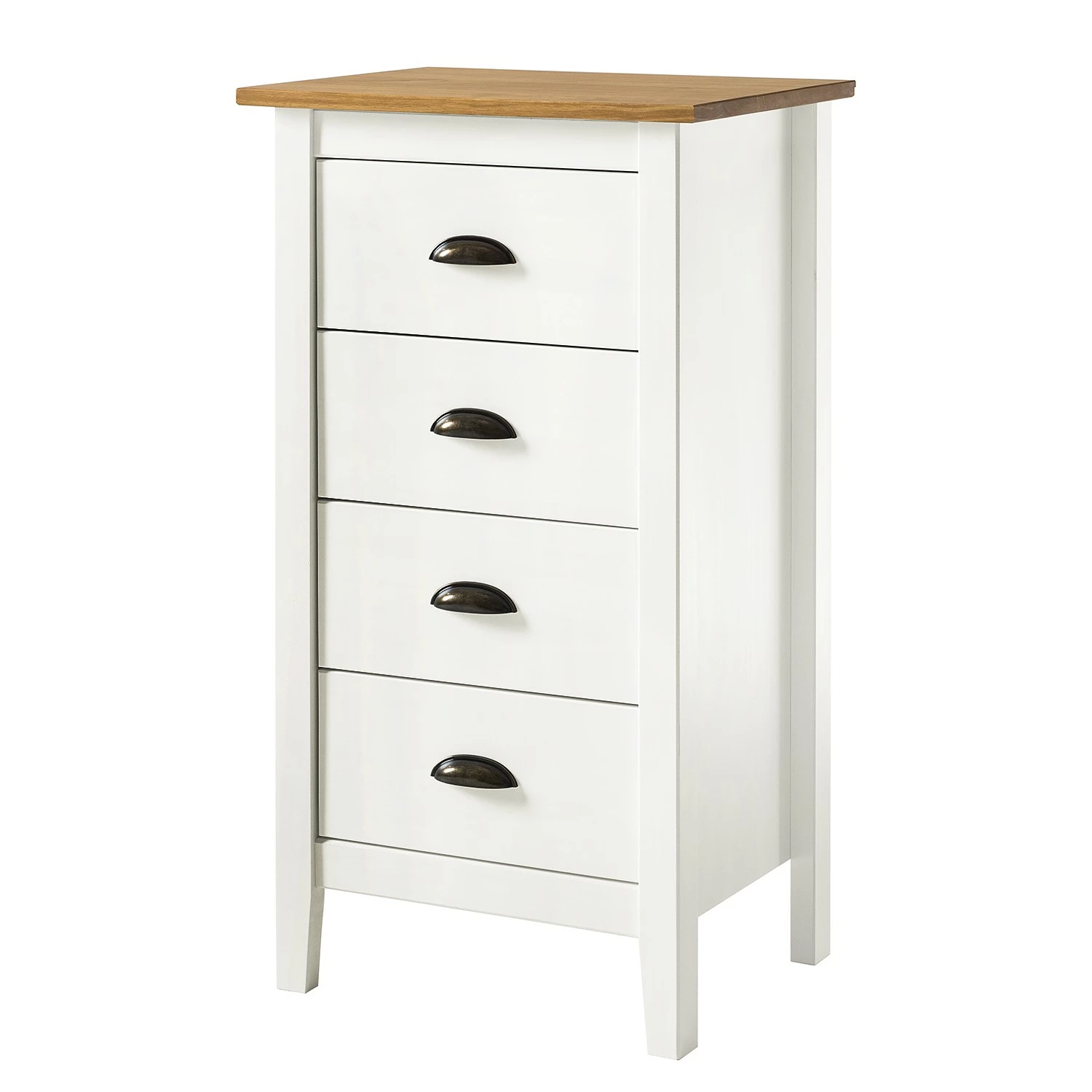 Maison Belfort Commode Rivery I - Pin massif - Blanc 3 Maison Belfort Commode Rivery I - Pin massif - Blanc