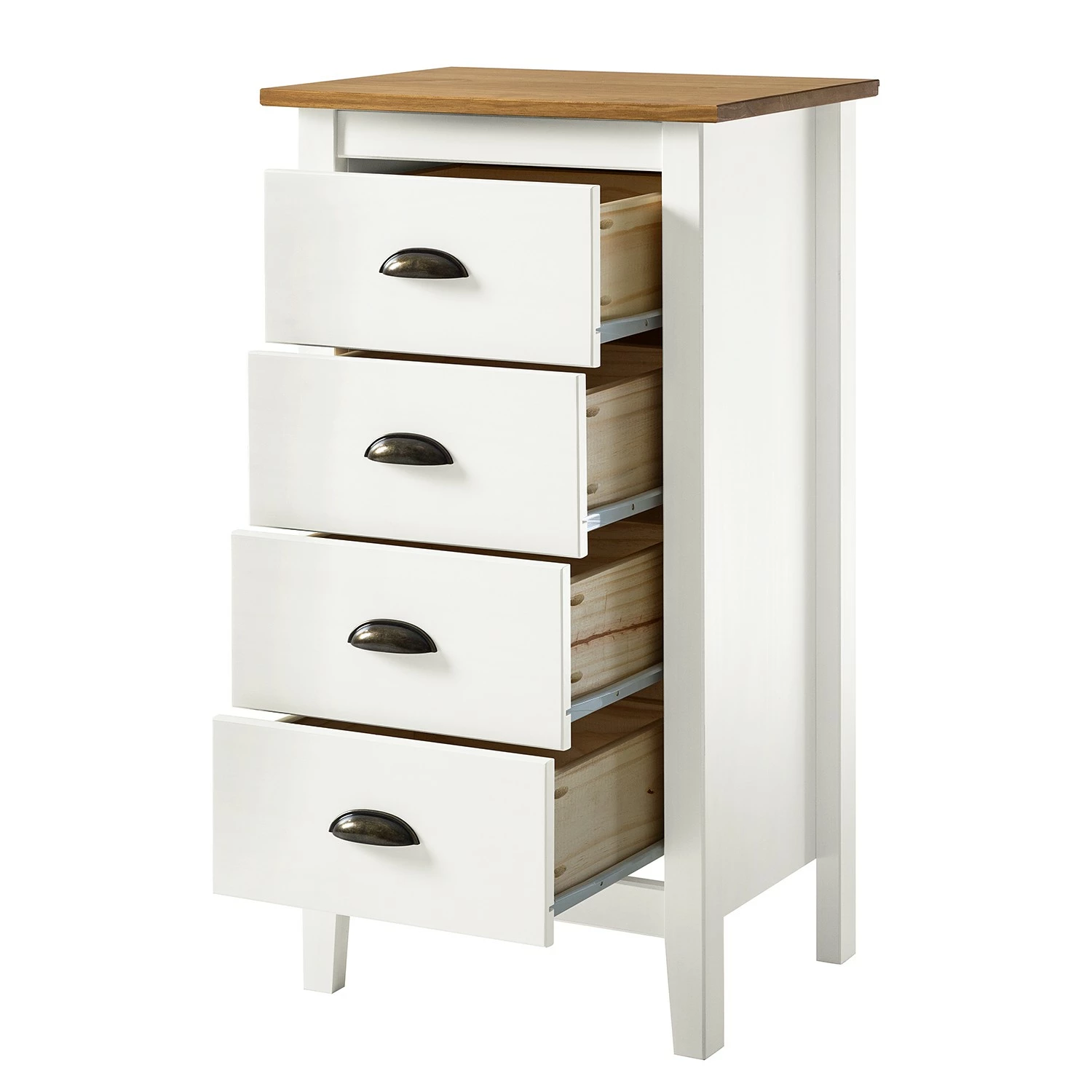 Maison Belfort Commode Rivery I - Pin massif - Blanc 5 Maison Belfort Commode Rivery I - Pin massif - Blanc – Image 3