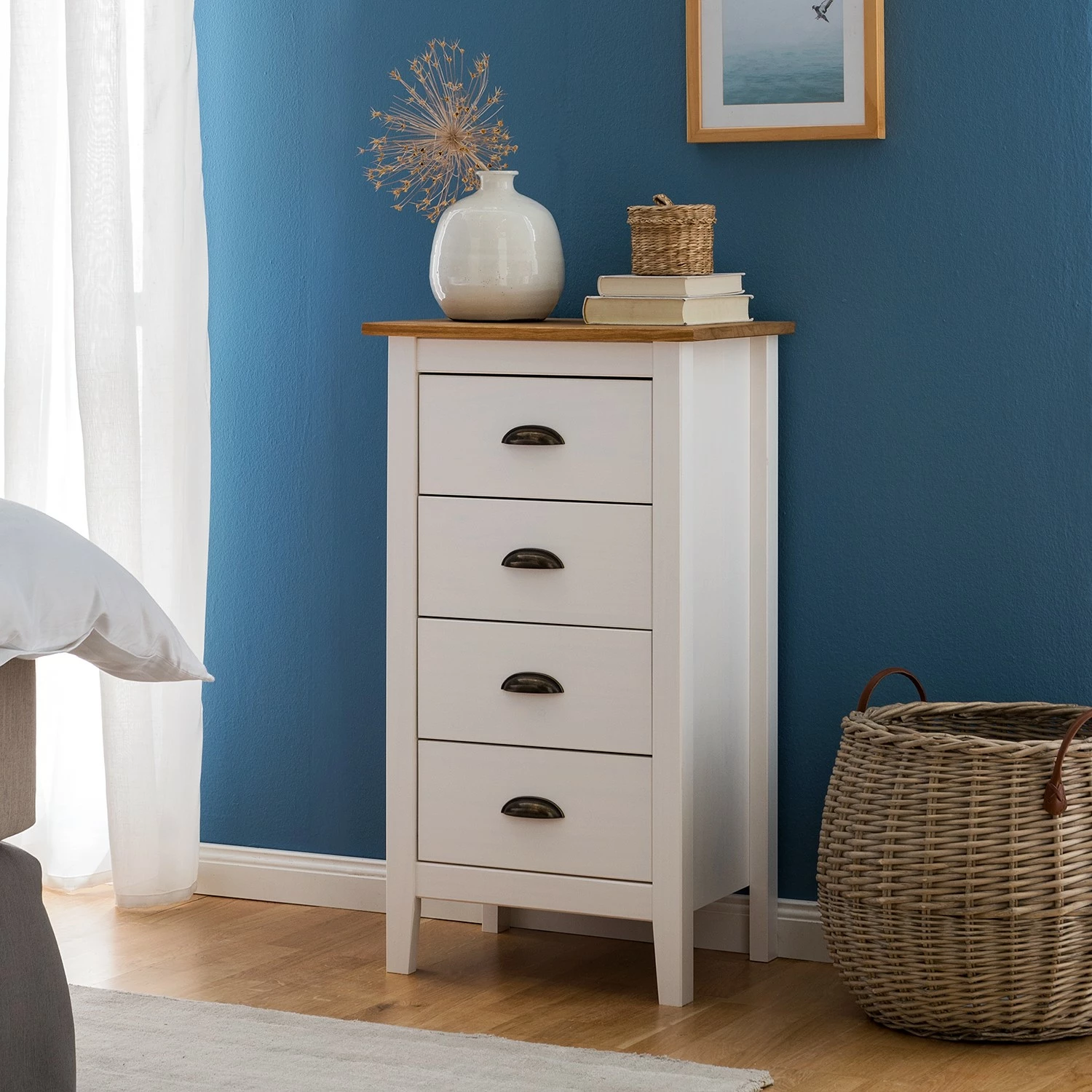 Maison Belfort Commode Rivery I - Pin massif - Blanc 4 Maison Belfort Commode Rivery I - Pin massif - Blanc – Image 2