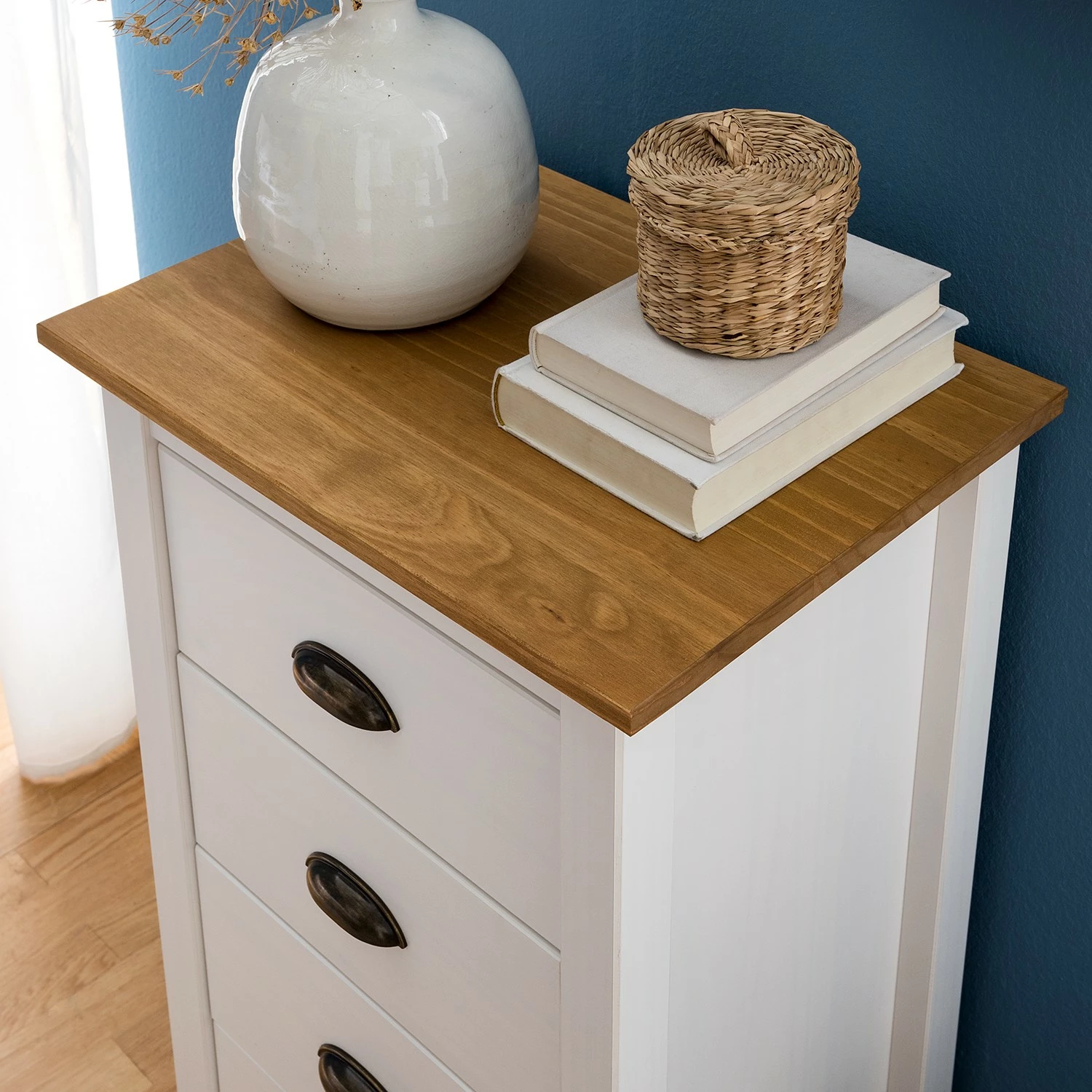 Maison Belfort Commode Rivery I - Pin massif - Blanc 9 Maison Belfort Commode Rivery I - Pin massif - Blanc – Image 7