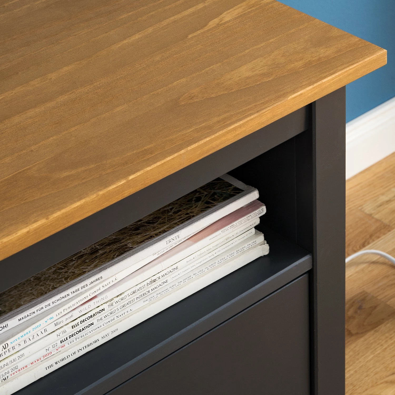 Maison Belfort Meuble TV Rivery - Pin massif - Anthracite 10 Maison Belfort Meuble TV Rivery - Pin massif - Anthracite – Image 8