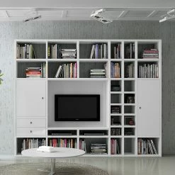 Loftscape Ensemble de meubles TV Emporior II - Blanc brillant
