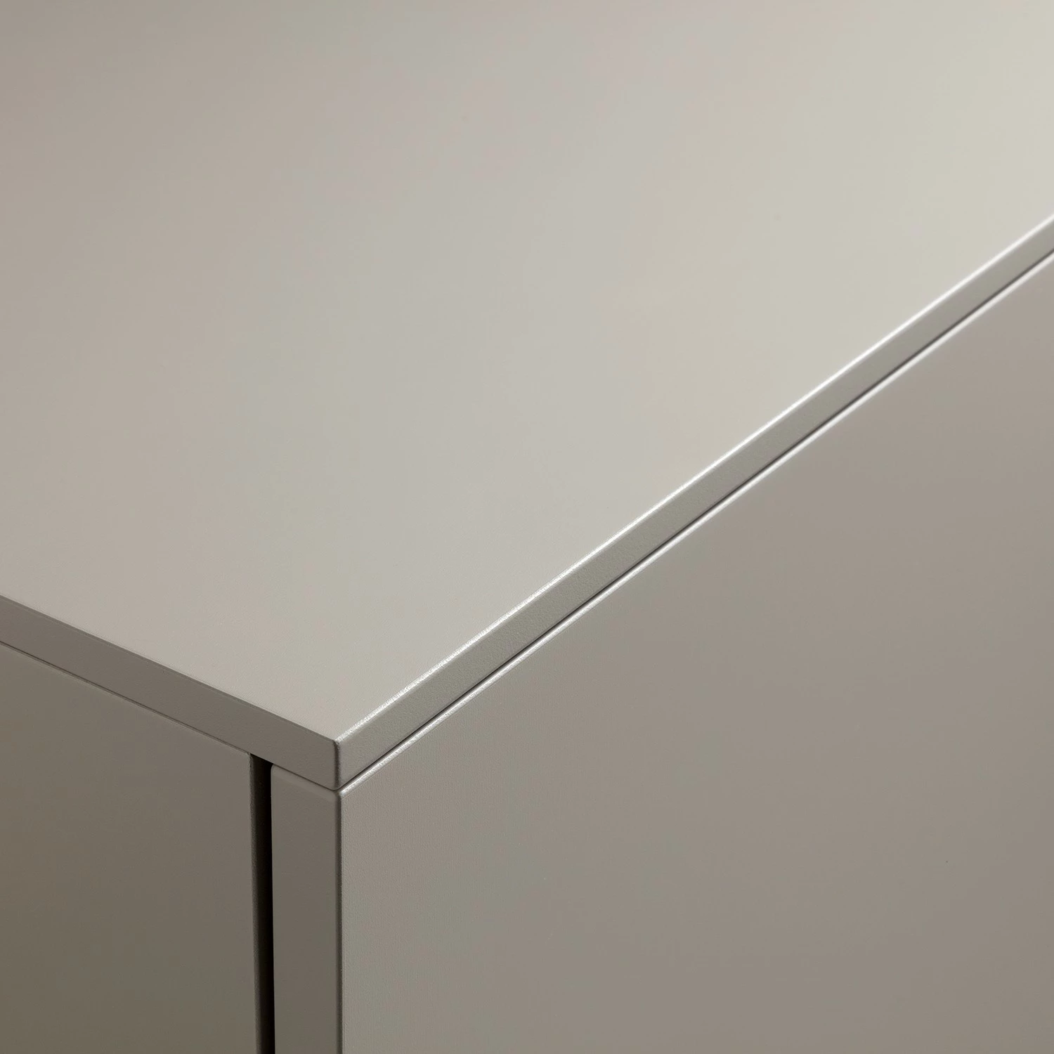 GWINNER Ensemble meubles TV Misano II (3 élém.) - Placage en bois véritable / Verre - Planches de chêne / Gris - Gris Sahara / Poutres en chêne - Sans éclairage 6 GWINNER Ensemble meubles TV Misano II (3 élém.) - Placage en bois véritable / Verre - Planches de chêne / Gris - Gris Sahara / Poutres en chêne - Sans éclairage – Image 4