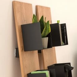 GWINNER Étagère Style II - Placage en bois véritable / Métal - Chêne / Anthracite 9 GWINNER Étagère Style II - Placage en bois véritable / Métal - Chêne / Anthracite -loftscape Boutique 1000188717 190926 06083600007 MOOD DETAILS P000000001000188717 mood