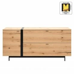 GWINNER Buffet Style - Placage en bois véritable / Métal - Chêne / Anthracite -loftscape Boutique 1000188721 191119 12335500012 ICON DETAILS P000000001000188721 icon seal