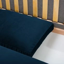 Jack & Alice Canapé convertible Latina XX - Velours - Bleu marine - Largeur : 185 cm -loftscape Boutique 1000188965 191203 11543600383 DETAILS P000000001000188965