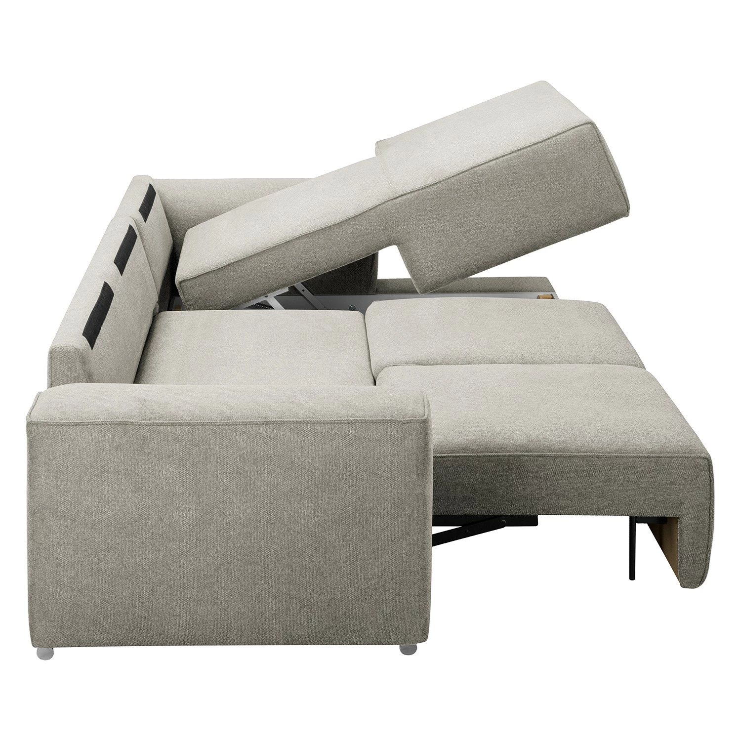 Fredriks Canapé d’angle Mambai - Cappuccino - Méridienne longue à droite (vue de face) 11 Fredriks Canapé d’angle Mambai - Cappuccino - Méridienne longue à droite (vue de face) – Image 9