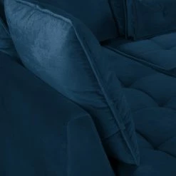 Jack & Alice Canapé panoramique Machado - Bleu marine - Méridienne courte à droite / longue à gauche (vue de face) -loftscape Boutique 1000189499 191011 18360700552 DETAILS P000000001000189499