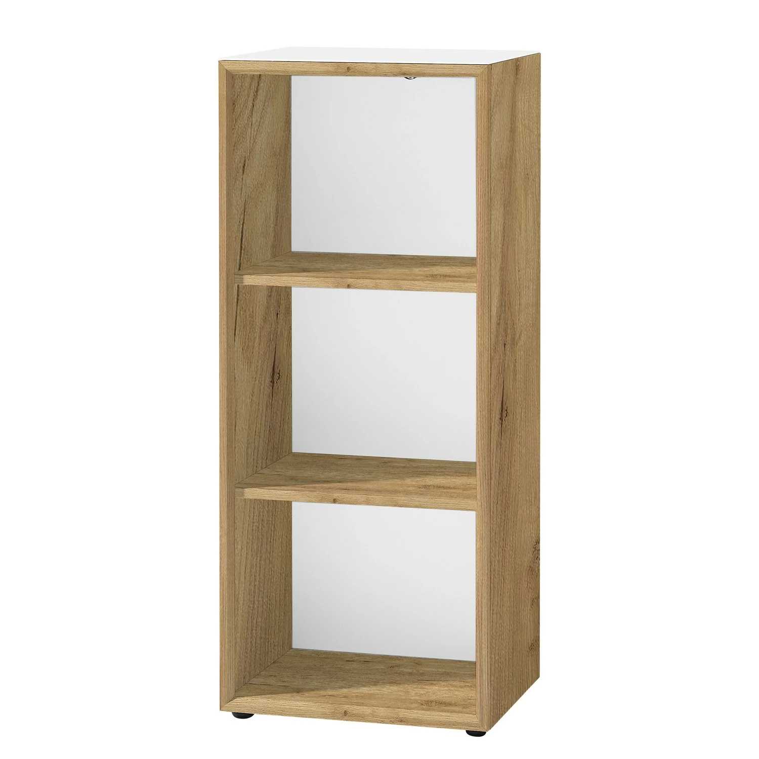 Germania Étagère Monteria - Verre - Blanc / Imitation chêne de Navarre 3 Germania Étagère Monteria - Verre - Blanc / Imitation chêne de Navarre