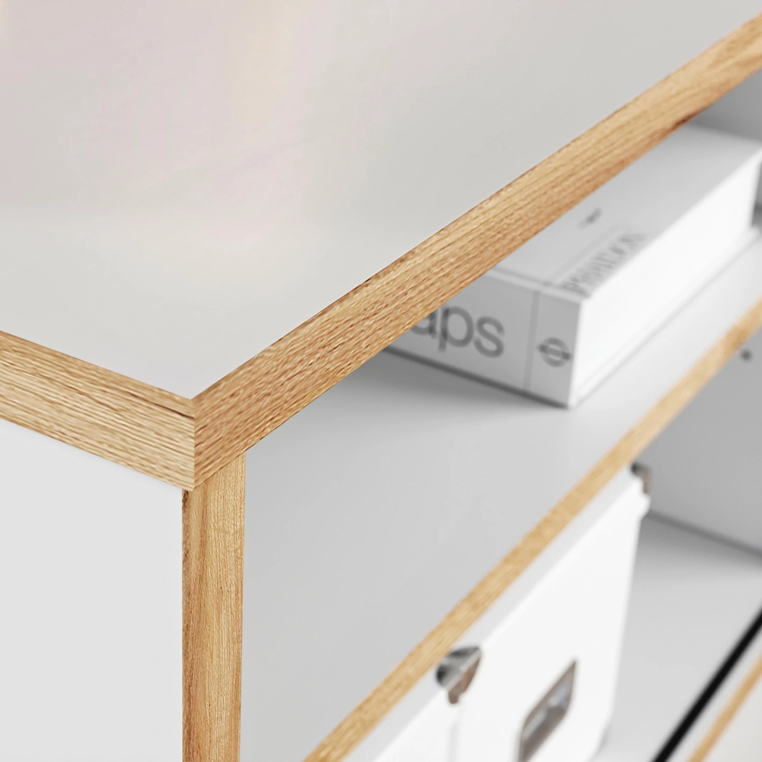 Germania Armoire de bureau Svene - Blanc / Imitation chêne de Sonoma 6 Germania Armoire de bureau Svene - Blanc / Imitation chêne de Sonoma – Image 4