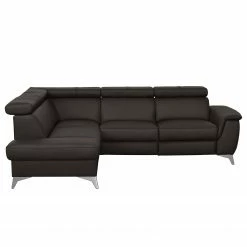 Loftscape Canapé d’angle Lobos - Cuir véritable / Imitation cuir - Marron foncé - Méridienne longue à gauche (vue de face) - Sans fonction -loftscape Boutique 1000189667 210727 12383000262 DETAILS P000000001000189667