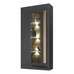 Red Living Ensemble meubles TV Parolin I (5 élém.) - Avec éclairage - Gris foncé -loftscape Boutique 1000191240 191028 14030600080 DETAILS P000000001000191240