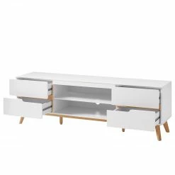 Mørteens Ensemble meubles TV Tenabo II (4 élém.) - Blanc mat / Chêne à nœuds -loftscape Boutique 1000191376 200121 14363200016 DETAILS P000000001000191376