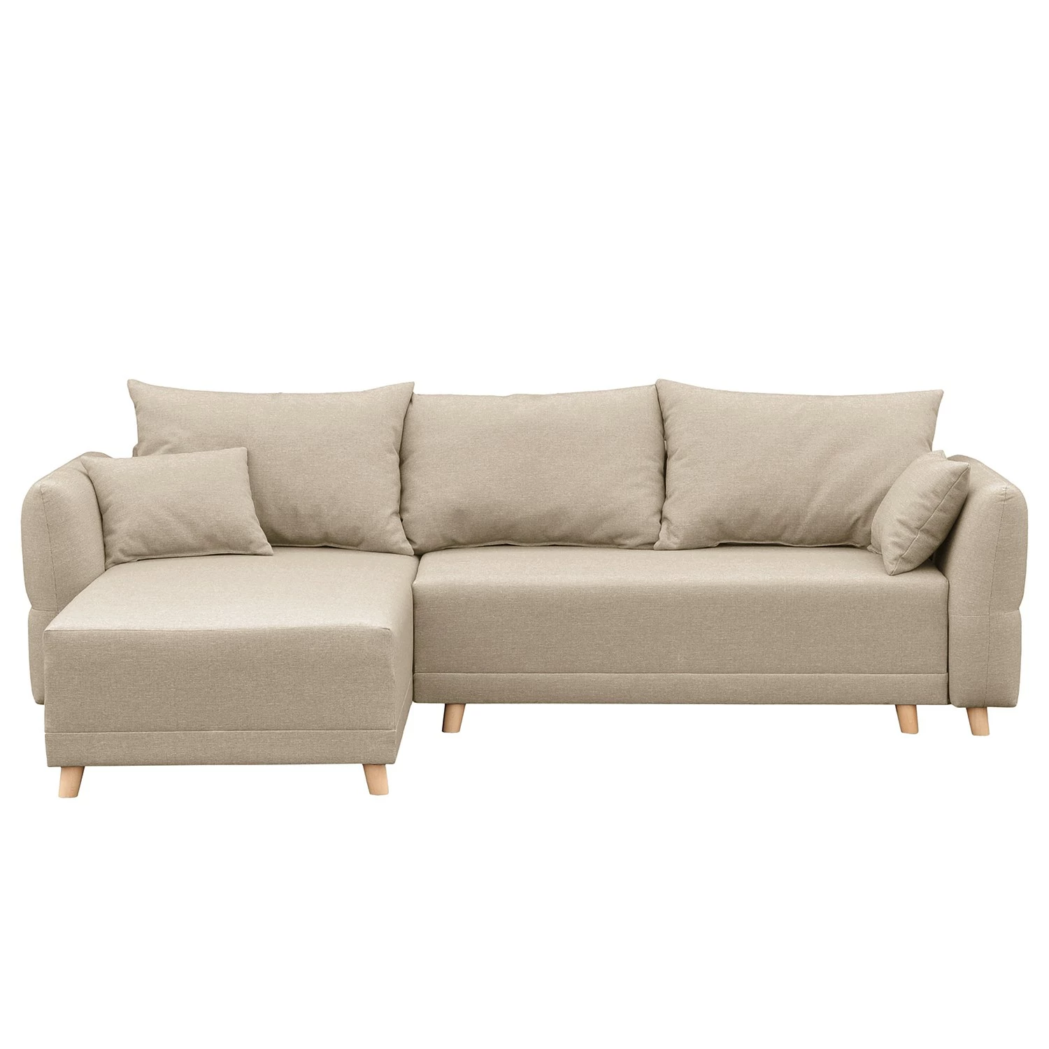 Norrwood Canapé d’angle Jardins - Tissu structuré - Beige - Méridienne courte à gauche (vue de face) 5 Norrwood Canapé d’angle Jardins - Tissu structuré - Beige - Méridienne courte à gauche (vue de face) – Image 3