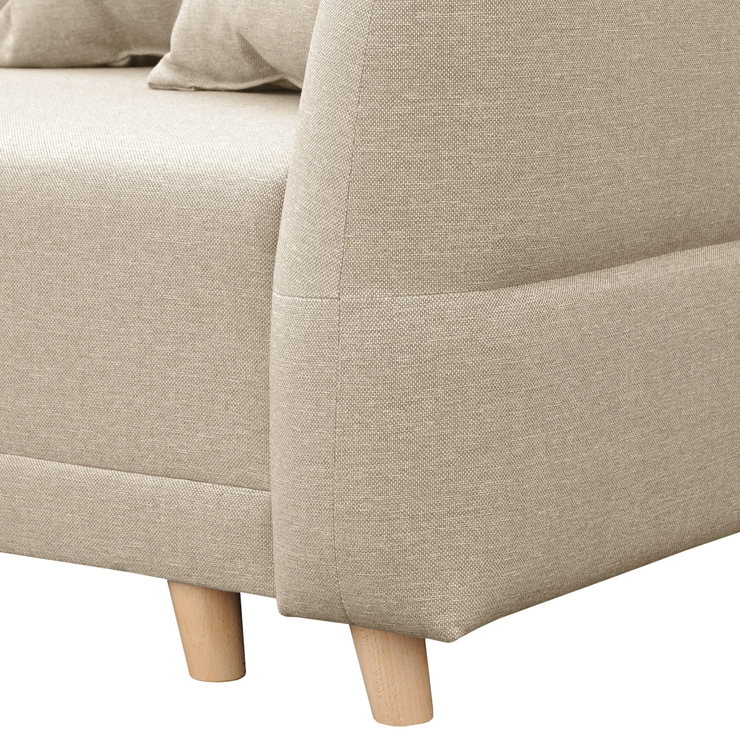 Norrwood Canapé d’angle Jardins - Tissu structuré - Beige - Méridienne courte à gauche (vue de face) 9 Norrwood Canapé d’angle Jardins - Tissu structuré - Beige - Méridienne courte à gauche (vue de face) – Image 7