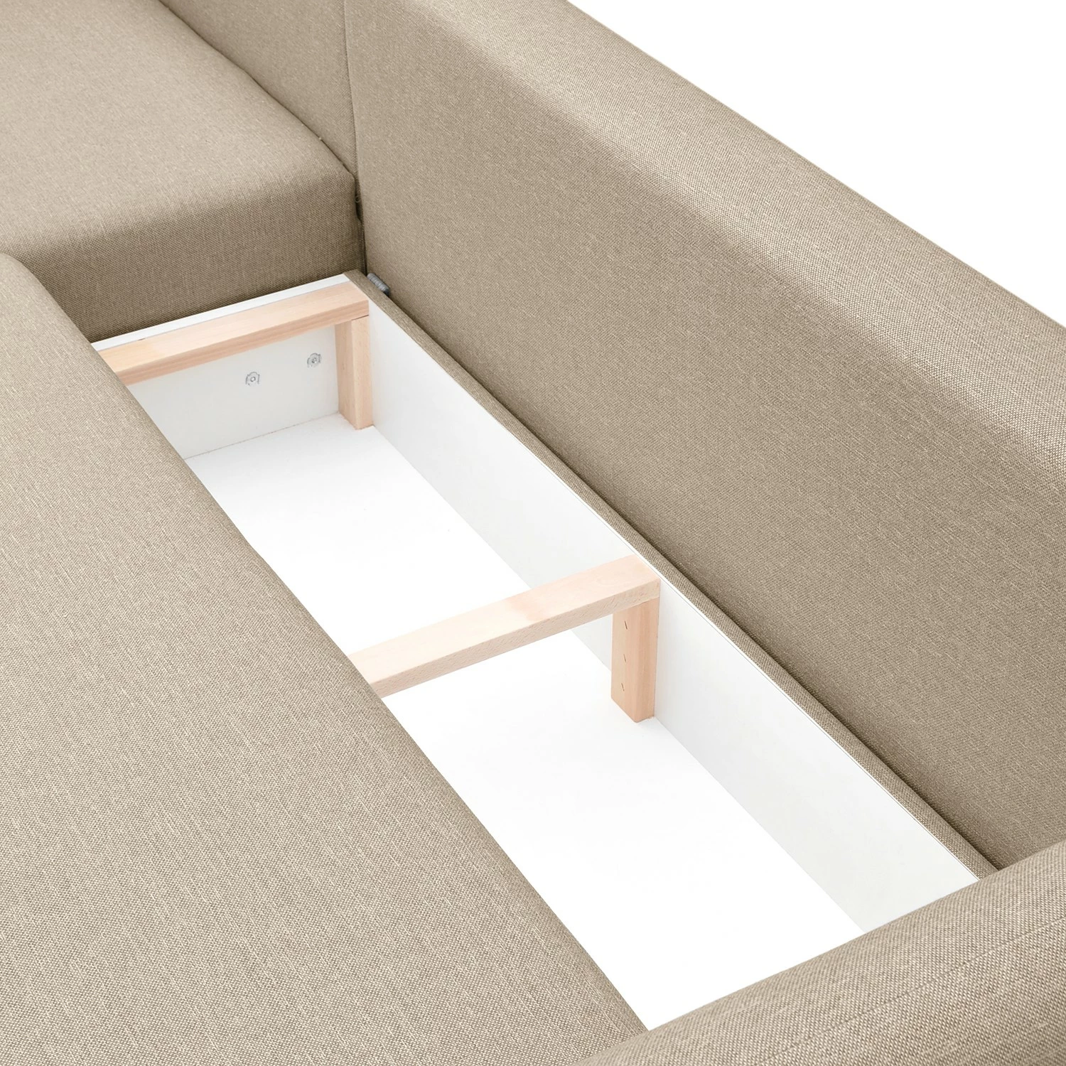 Norrwood Canapé d’angle Jardins - Tissu structuré - Beige - Méridienne courte à gauche (vue de face) 11 Norrwood Canapé d’angle Jardins - Tissu structuré - Beige - Méridienne courte à gauche (vue de face) – Image 9