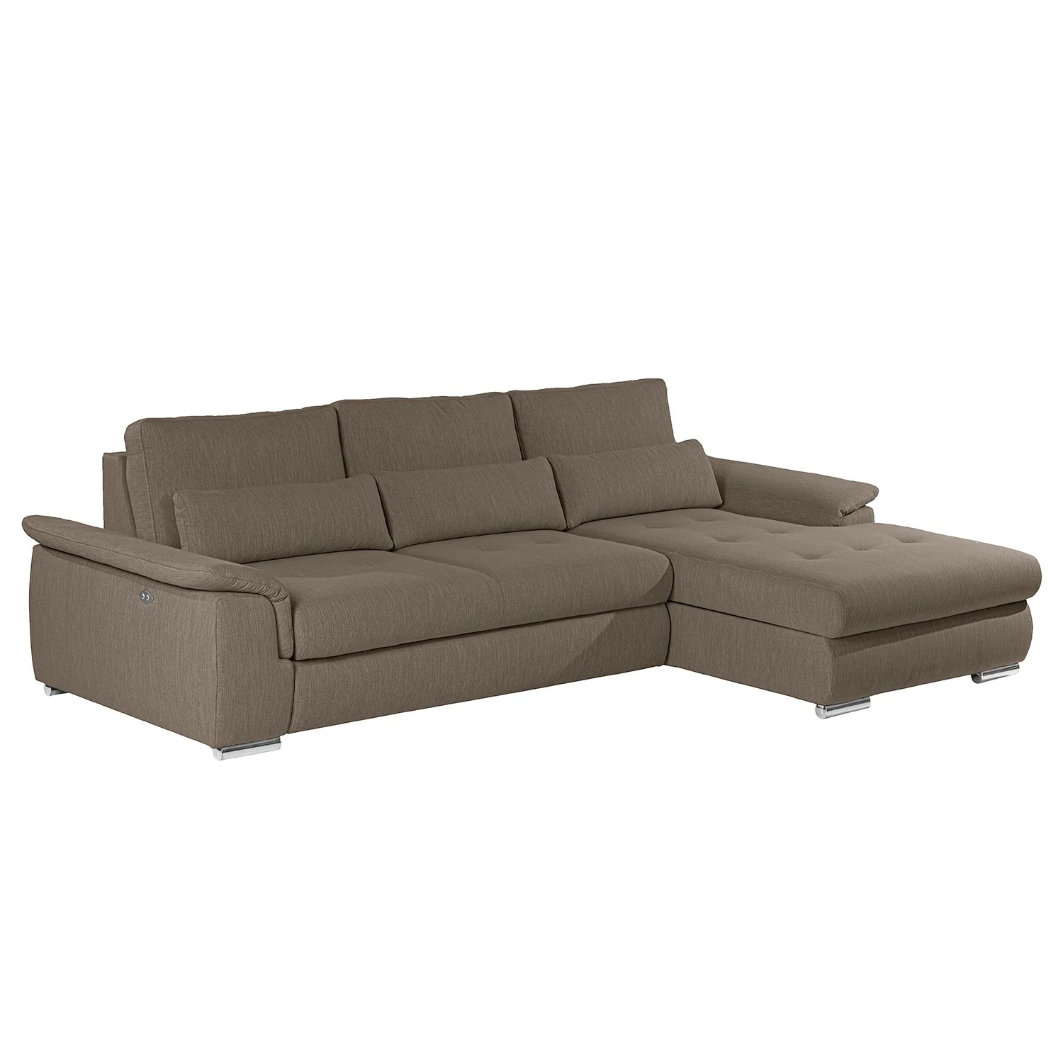 Loftscape Canapé d’angle Renay I - Tissu Meara: Cubanit - Méridienne courte à droite (vue de face) 3 Loftscape Canapé d’angle Renay I - Tissu Meara: Cubanit - Méridienne courte à droite (vue de face)