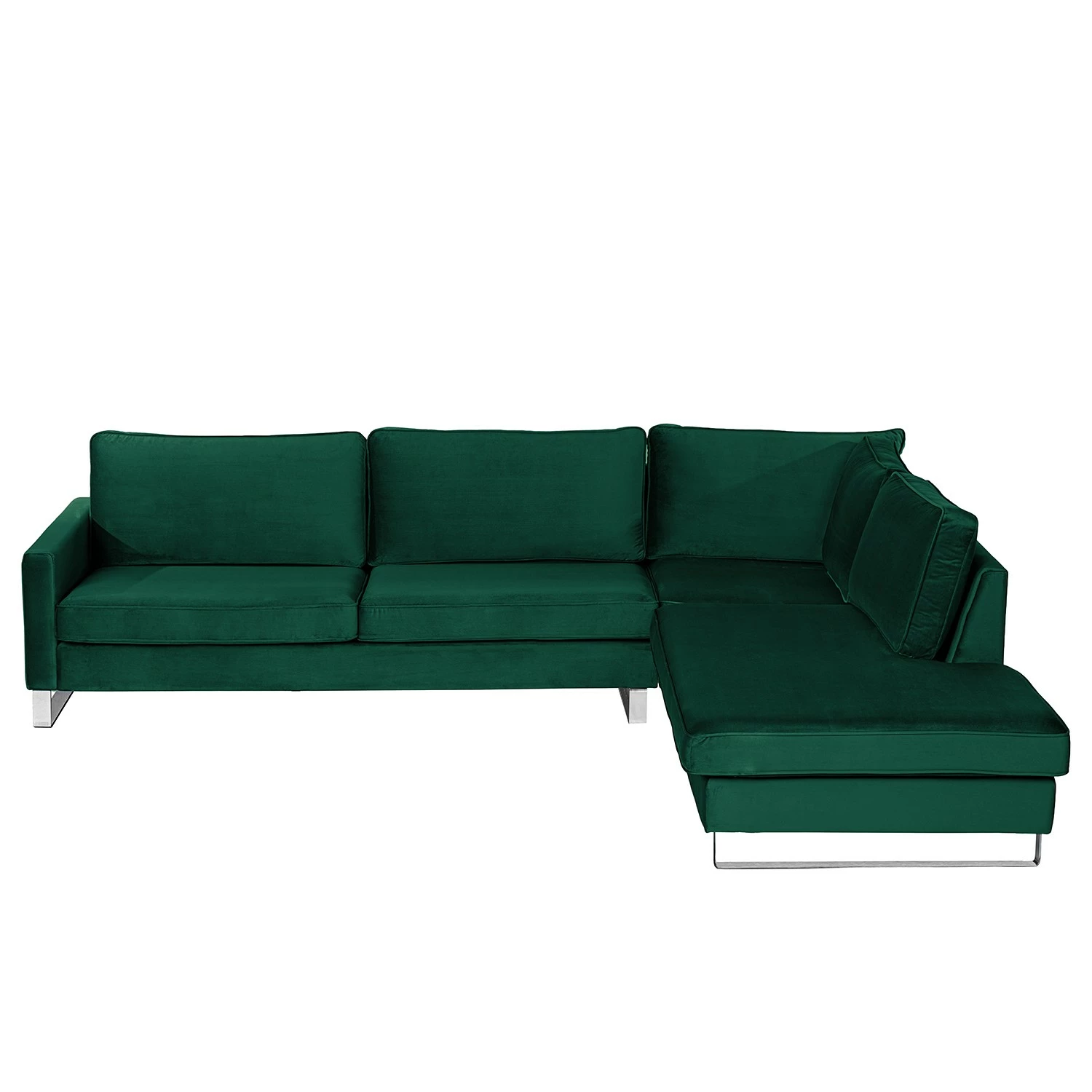 Loftscape Canapé d’angle Radon I - Velours Ravi: Vert vieilli - Méridienne longue à droite (vue de face) 7 Loftscape Canapé d’angle Radon I - Velours Ravi: Vert vieilli - Méridienne longue à droite (vue de face) – Image 5