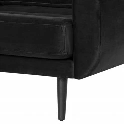 Norrwood Canapé Vaise I (3 places) - Velours - Velours Ravi: Noir -loftscape Boutique 1000192865 191204 13423000597 DETAILS P000000001000192865