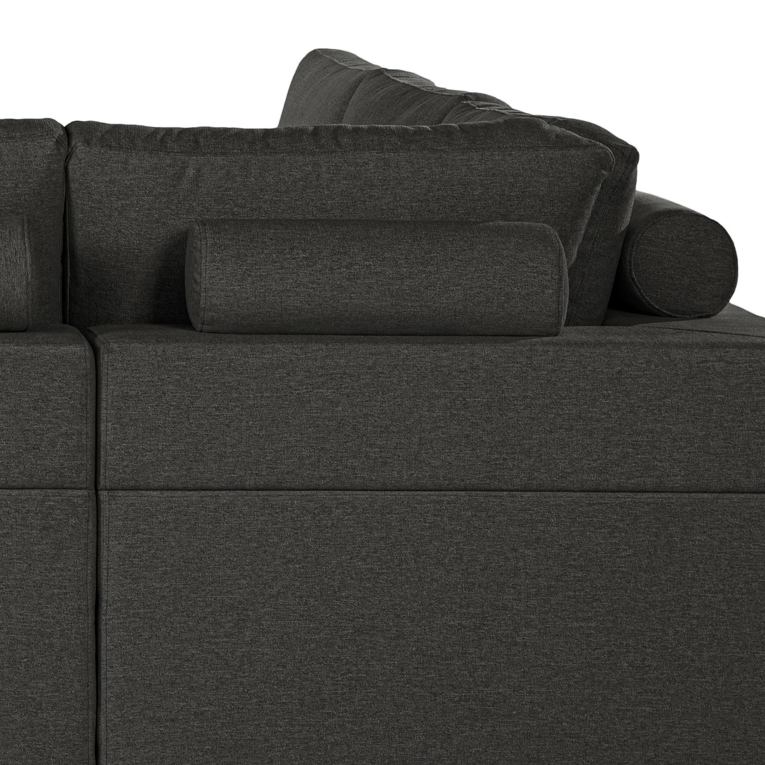 Loftscape Canapé d’angle Woodway I - Tissu - Noir - Méridienne longue à droite (vue de face) - Aucun accessoire fourni 8 Loftscape Canapé d’angle Woodway I - Tissu - Noir - Méridienne longue à droite (vue de face) - Aucun accessoire fourni – Image 6