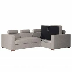 Loftscape Canapé d’angle Woodway II - Tissu - Gris - Méridienne longue à droite (vue de face) - Aucun accessoire fourni -loftscape Boutique 1000192988 191204 13434301743 DETAILS P000000001000192988