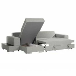 Loftscape Canapé d’angle Vassy - Tissu - Gris clair - Méridienne courte à gauche (vue de face) - Plateau 18 Loftscape Canapé d’angle Vassy - Tissu - Gris clair - Méridienne courte à gauche (vue de face) - Plateau -loftscape Boutique 1000193023 200630 11461100003 DETAILS P000000001000193023