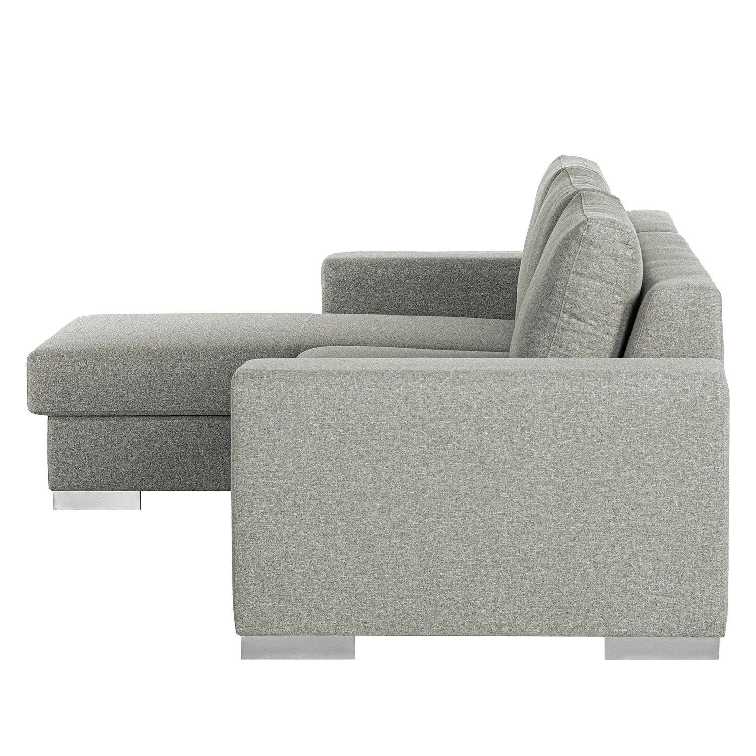 Loftscape Canapé d’angle Vassy - Tissu - Gris clair - Méridienne courte à gauche (vue de face) - Plateau 7 Loftscape Canapé d’angle Vassy - Tissu - Gris clair - Méridienne courte à gauche (vue de face) - Plateau – Image 5