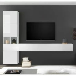 LC Spa Ensemble meubles TV Infinity III (7 él.) - Blanc brillant