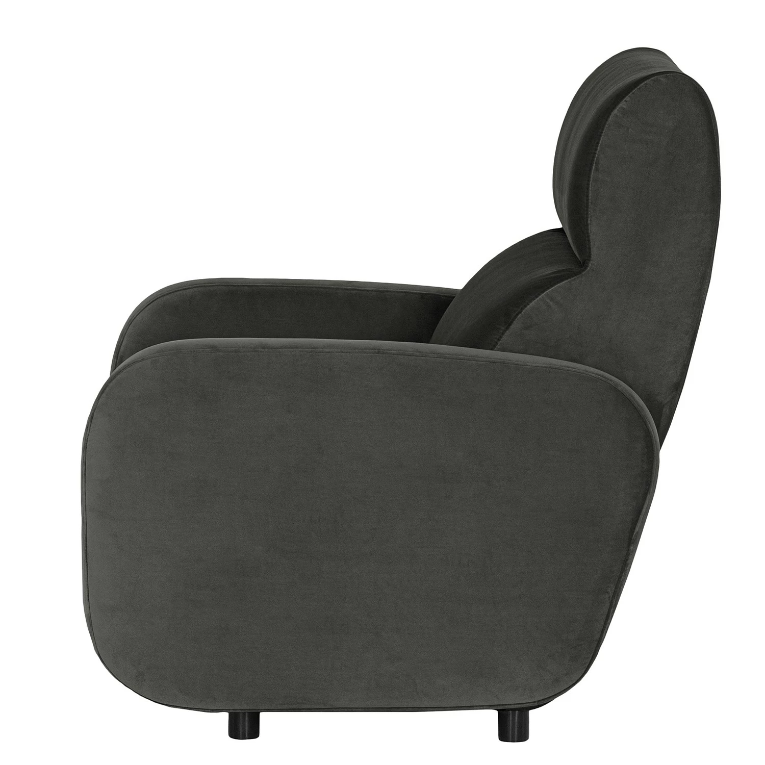 Loftscape Fauteuil Mezin I - Velours - Velours Ravi: Anthracite 7 Loftscape Fauteuil Mezin I - Velours - Velours Ravi: Anthracite – Image 5