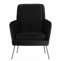 Norrwood Fauteuil Himos - Velours - Noir -loftscape Boutique 1000193850 191212 16453300399 DETAILS P000000001000193850