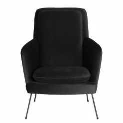 Norrwood Fauteuil Himos - Velours - Noir -loftscape Boutique 1000193850 191212 16453400402 DETAILS P000000001000193850