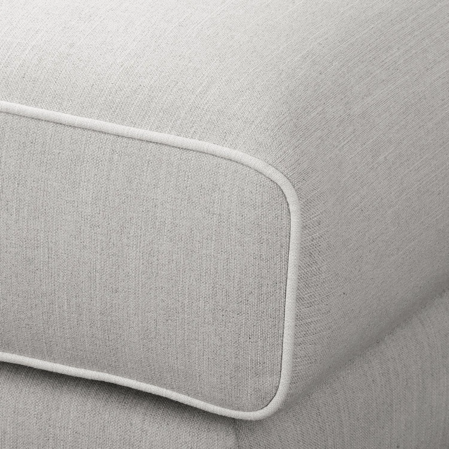 Fredriks Canapé d’angle Ranua - Tissu - Galet - Méridienne longue à droite (vue de face) 5 Fredriks Canapé d’angle Ranua - Tissu - Galet - Méridienne longue à droite (vue de face) – Image 3