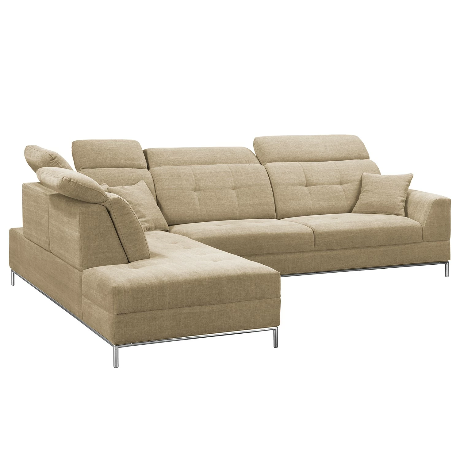 Fredriks Canapé d’angle Raisio - Tissu - Biscuit - Méridienne longue à gauche (vue de face) 9 Fredriks Canapé d’angle Raisio - Tissu - Biscuit - Méridienne longue à gauche (vue de face) – Image 7